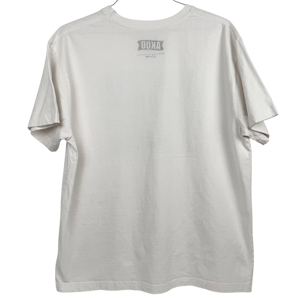 AKOO Mens White Graphic T Shirt Mind Your Business Green Car House Print Size XL - Picture 6 of 6